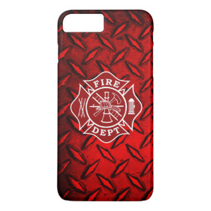 iPhone 8 Plus/7 Plus Capa de telefone de Bombeiro Maltês com Placa de
