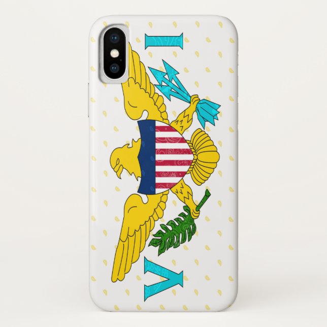 Capa Para iPhone, Case-Mate Capa de telefone de Sinalizador das Ilhas Virgens  (Verso)