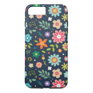 Capa iPhone 8 Plus/7 Plus Capa de telefone Floral iPhone 8 Plus Gabinete de