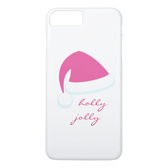 Capa Para iPhone, Case-Mate Capelo de Papai Noel Rosa para iPhone 7 (Verso)