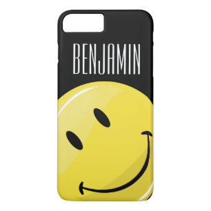 Capa iPhone 8 Plus/7 Plus Cara feliz amarela clássica