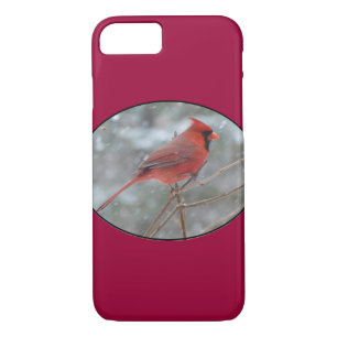 Capa Para iPhone Da Case-Mate Cardeal vermelho no inverno