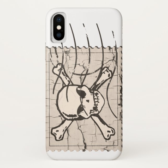 Capa Para iPhone, Case-Mate Carimbo de Caveira (Verso)