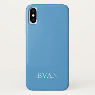Capa Para iPhone Da Case-Mate CarOLINA BLUE Solid Background iPhone X Case