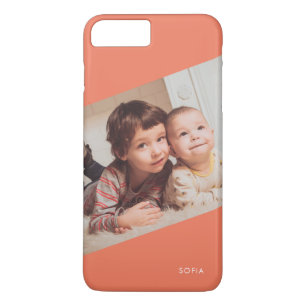 Capa iPhone 8 Plus/7 Plus Carregue seu Monograma de Fotografias