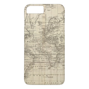 Capa iPhone 8 Plus/7 Plus Carta do mundo
