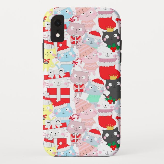 Capa Para iPhone, Case-Mate Cartografia de Gato Festivo Bonito Engraçado (Verso)