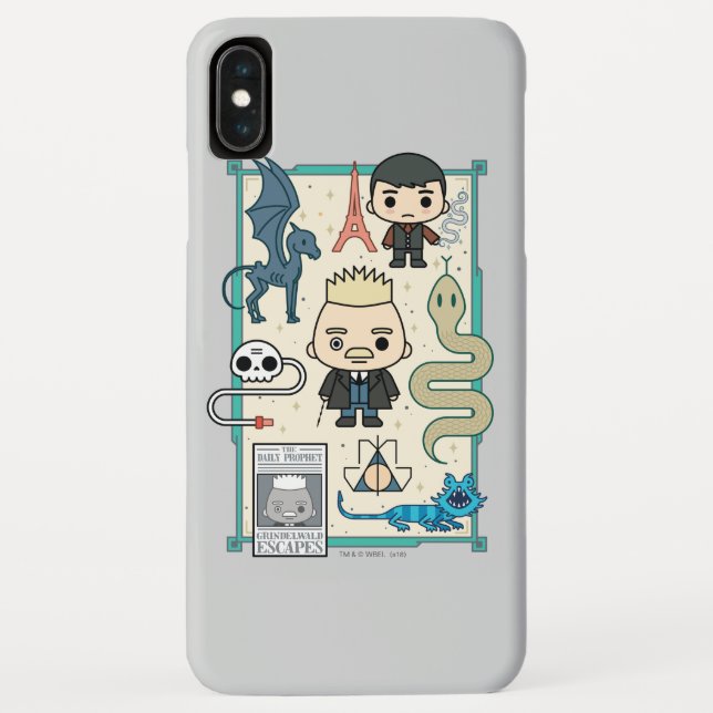 Capa Para iPhone, Case-Mate Cartografia GELLERT GRINDELWALD™ & Barebone (Verso)