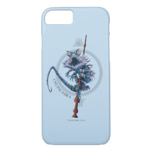 Capa iPhone 8/7 Cartoon Chupacabra & Elder Wand