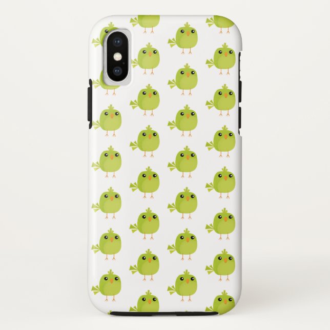 Capa Para iPhone, Case-Mate Cartoon de Pássaro Verde (Verso)