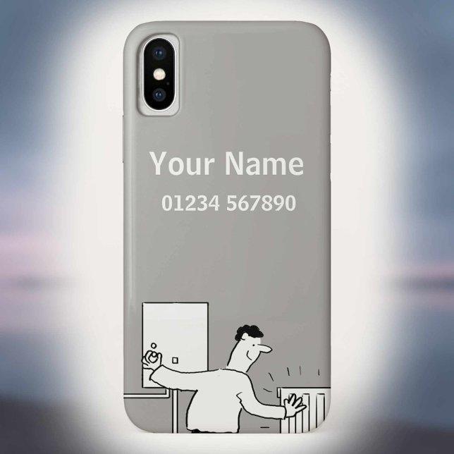 Capa Para iPhone, Case-Mate Cartoon de Tema de Aquecimento e Canalização (Criador carregado)