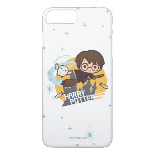 Capa Para iPhone Da Case-Mate Cartoon Harry e Hedwig voando no passado Hogwarts