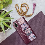 Capa Para iPhone Da Case-Mate Casal de Nome Monograma Manuscrito Personalizado 4<br><div class="desc">Este caso romântico, legal e moderno é perfeito para qualquer um que queira carregar seu ente querido com eles. Ele apresenta quatro fotos personalizáveis. Por cima das fotos estão quadros retorcidos brancos para um toque exclusivo e contemporâneo. Ele também mostra um lugar para um nome de monograma em cima de...</div>