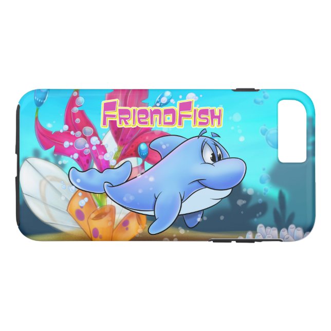 Capa Para iPhone, Case-Mate Caso bonito do iPhone 7/plus do golfinho (Verso (Horizontal))