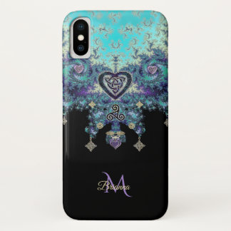 Capa Para iPhone X Caso celta do iPhone X do design do Fractal de