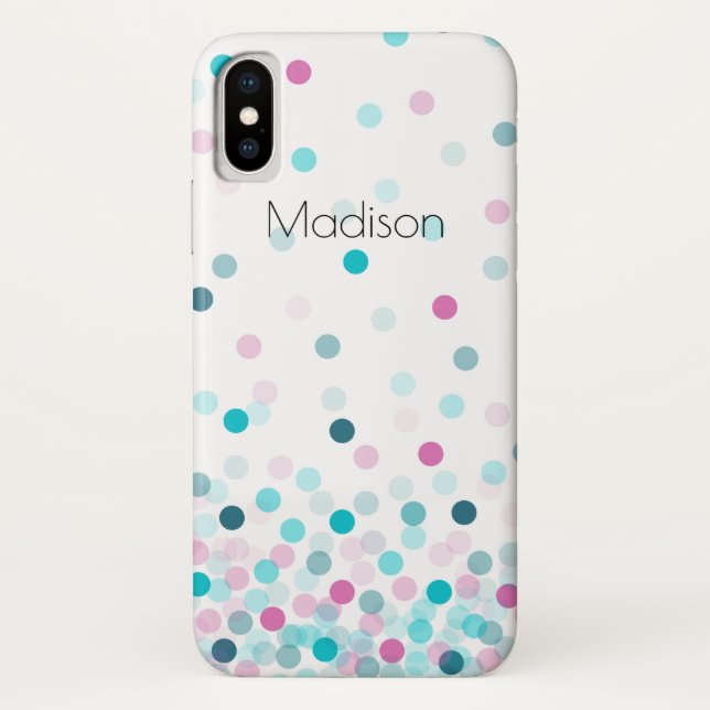Capa Para iPhone, Case-Mate Caso Confetti Mate-Mate Mal Ali, iPhone X Case (Verso)