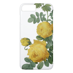 Capa iPhone 8 Plus/7 Plus Caso da pintura do rosa amarelo do vintage