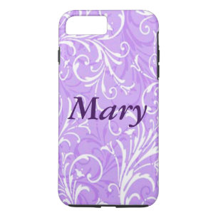 Capa iPhone 8 Plus/7 Plus Caso de iPhone Ornamental Púrpura Personalizada 7