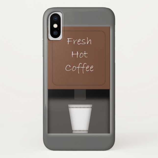 Capa Para iPhone, Case-Mate Caso de iPhone X de Café Quente Fresco (Verso)