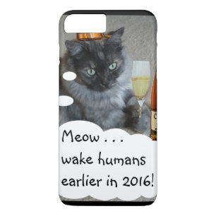 Capa Para iPhone Da Case-Mate Caso de Resolução de Ano Novo (gato) de RoseWrites