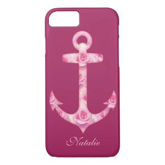 Capa Para iPhone Da Case-Mate Caso do Anchor iPhone 7 Floral rosa flor