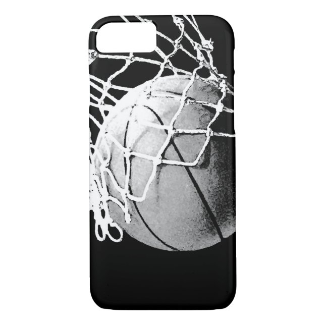 Capa Para iPhone, Case-Mate Caso do Cobrir iPhone 7 de basquete (Verso)