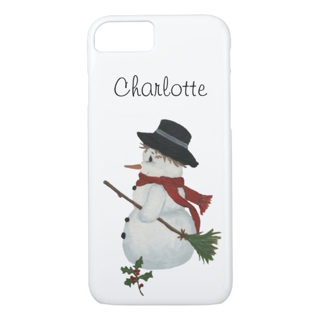Capa Para iPhone, Case-Mate Caso do Country Snowman iPhone 7 (Verso)