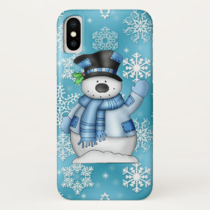Capa Para iPhone Da Case-Mate Caso do feriado dez do boneco de neve do Natal