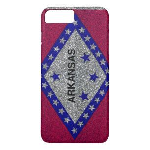 Capa Para iPhone Da Case-Mate Caso do Glitter Arkansas flag iPhone 7