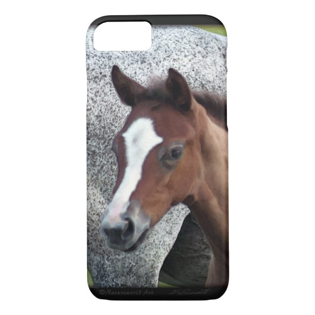 Capa Para iPhone, Case-Mate Caso do Horse Foal Art iPhone 7 (Verso)
