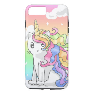 Capa Para iPhone Da Case-Mate Caso do iPhone 7 de Caticorn do arco-íris
