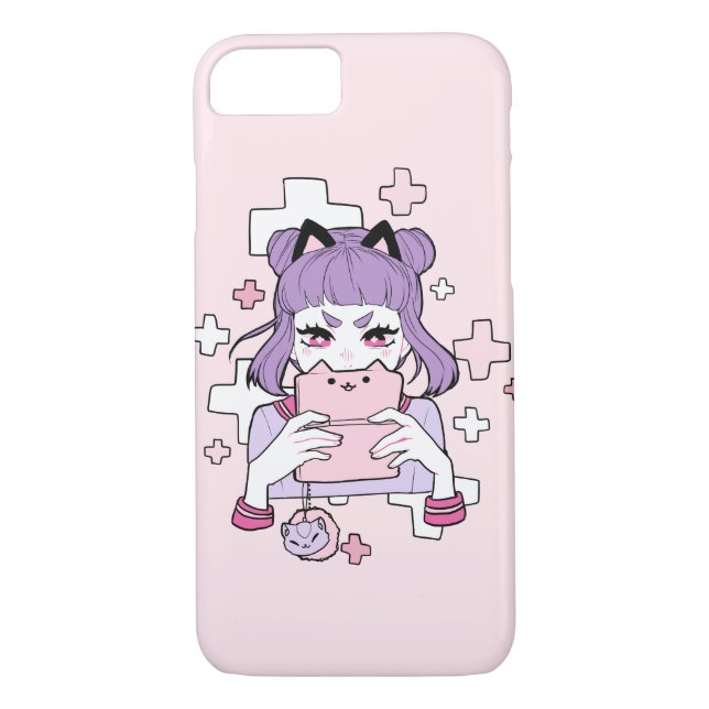Capa Para iPhone, Case-Mate Caso do iPhone 7 de Grrl do Gamer (Verso)