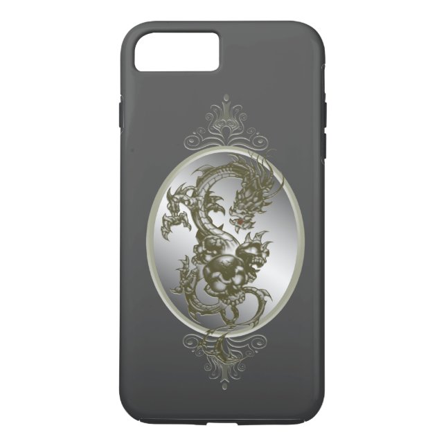 Capa Para iPhone, Case-Mate Caso do iPhone 7 Dragon Steel (Verso)