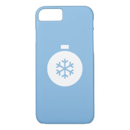 Capa iPhone 8/7 Caso do iPhone 8/7 Azul da Bola de Natal