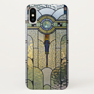 Capa Para iPhone Da Case-Mate Caso do iPhone X da janela de vitral do art deco