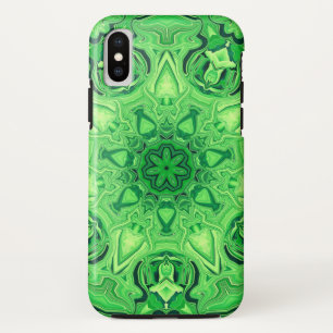 Capa Para iPhone X Caso do iPhone X de Mandala Verde