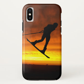 Capa Para iPhone Da Case-Mate Caso do iPhone X do por do sol de Wakeboard