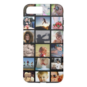 Capa iPhone 8 Plus/7 Plus Caso do Photo Collage iPhone 7 Plus (-Mate)