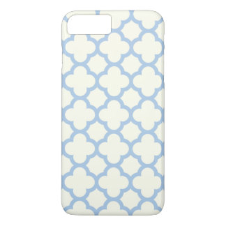 Capa Para iPhone Da Case-Mate Caso do Quatrefoil iPhone & Plus em Azul Pálido