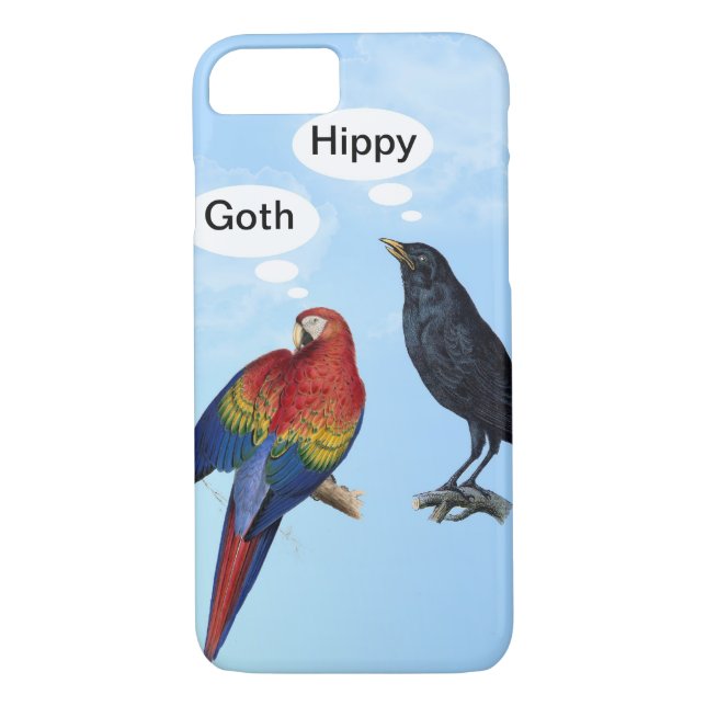Capa Para iPhone, Case-Mate Caso engraçado do iPhone 7 do hippy do gótico (Verso)