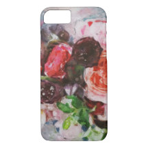 Caso Floral Watercolor iPhone 8/7