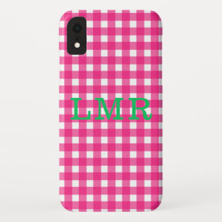 Capa Para iPhone Da Case-Mate Caso formal de IPhone XR do guingão do monograma