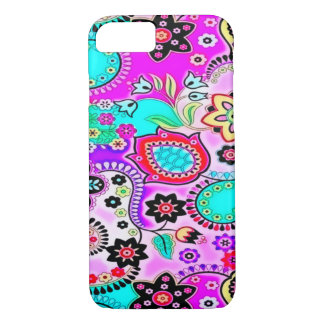 Capa Para iPhone Da Case-Mate Caso iPhone 7 Flores Retro Psicodélicas