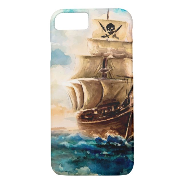 Capa Para iPhone, Case-Mate Caso iPhone 8/7 no mar de barco (Verso)