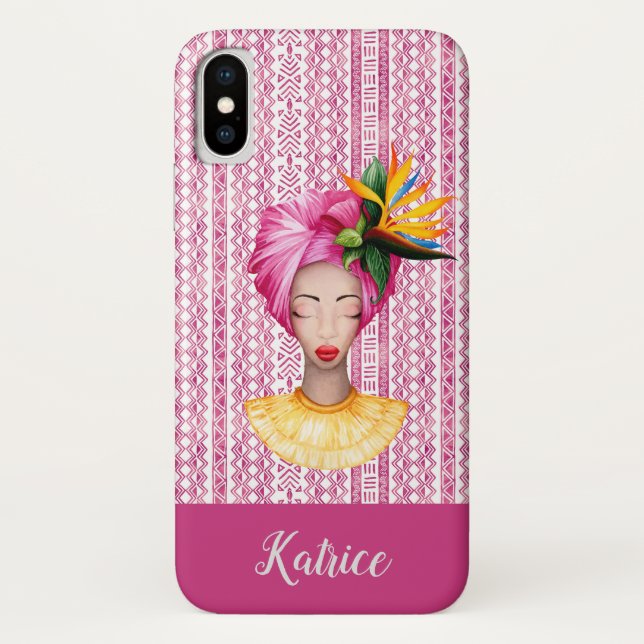 Capa Para iPhone, Case-Mate Caso iPhone X de Mulher Africana (Verso)