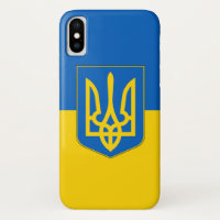 Caso Iphone X Patriótico com Bandeira da Ucrânia