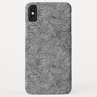 Capa Para iPhone Da Case-Mate Caso máximo topográfico do iPhone XS do carvão