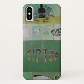 Capa Para iPhone X Caso peludo super da pilha do gatinho