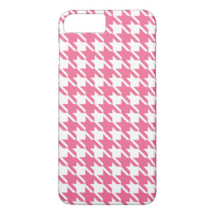 Capa iPhone 8 Plus/7 Plus Caso Pink Houndstooth iPhone 7 Plus