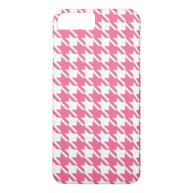 Capa Para iPhone, Case-Mate Caso Pink Houndstooth iPhone 7 Plus (Verso)